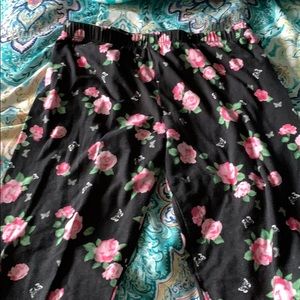 Flowered leggings